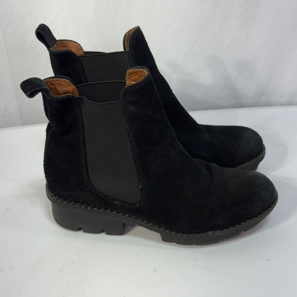 🛞L’Amour Des Pieds Black Suede Ankle Chelsea Booties:
